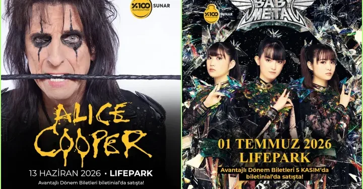 Rock Efsanesi Alice Cooper ve Japon Metal Fenomeni BABYMETAL, Lifepark’ta