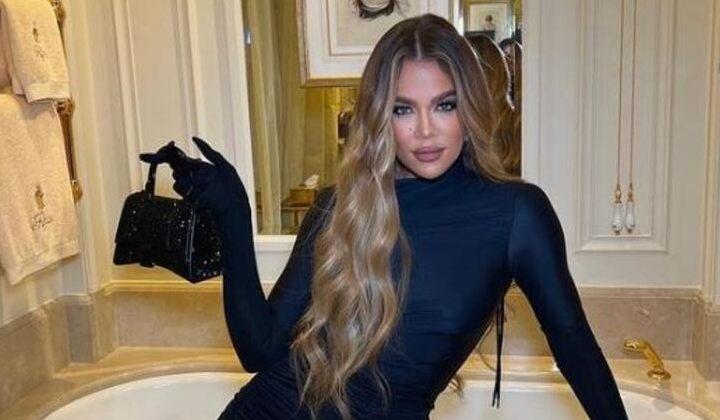 Khloe Kardashian cesur kıyafetiyle kardeşlerini gölgede bıraktı