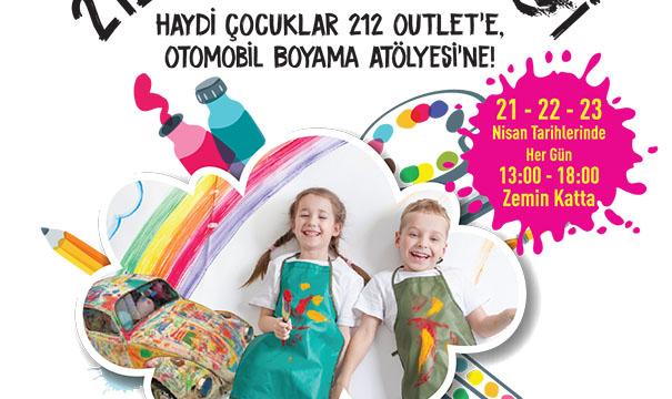 212 Outlet'de otomobil boyama etkinliği 1 212 Outlet’de otomobil boyama etkinliği