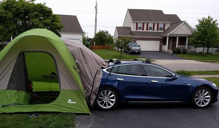 Tesla otomobiller hem çevre dostu hem de kampçı dostu 1 Tesla otomobiller hem çevre dostu hem de kampçı dostu