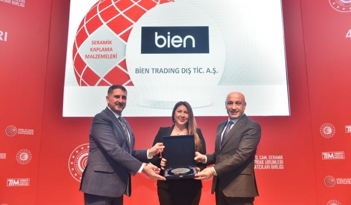 Bien’e 'İhracat Şampiyonu' ödülü 1 Bien’e ‘İhracat Şampiyonu’ ödülü