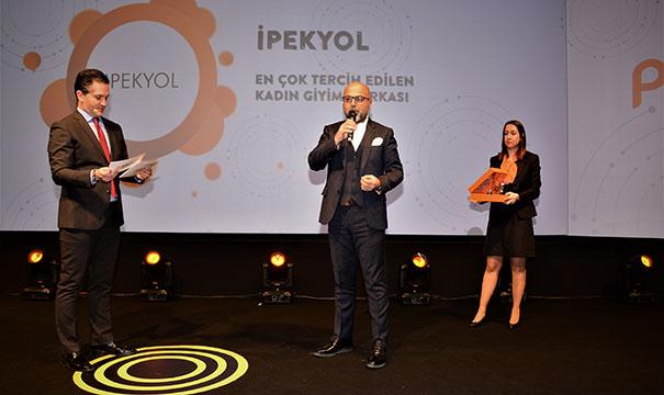 IPEKYOL’a ‘Türkiye’nin En ÇokTercih Edilen Markası’ ödülü