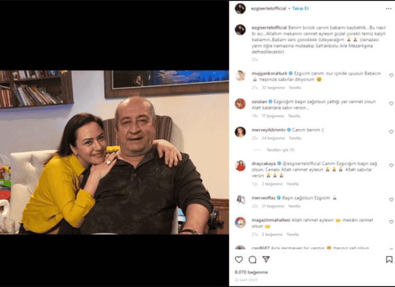 Ezgi Sertel'in babası Serdar Sertel hayatını kaybetti 3 6416f395e4bfdd1304769a60 Ezgi Sertel'in babası Serdar Sertel hayatını kaybetti