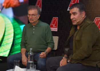 Ramazan Sohbetleri’nde oyuncu Tamer Levent ünlü ressam Ahmet Güneştekin’i konuk etti