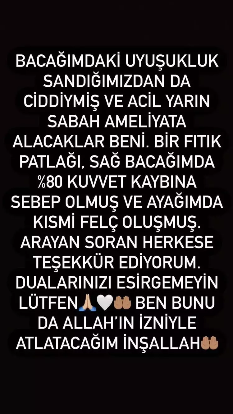 64e7074fe4bfdc1590bfd7c0 Tuğçe Özbudak acilen fıtık ameliyatına alınıyor