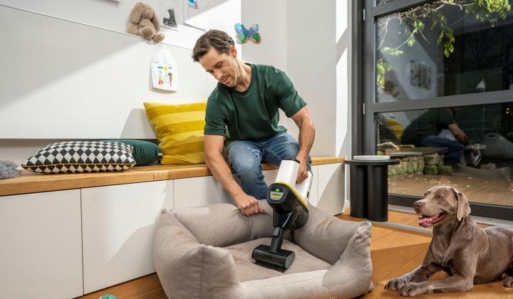 Evde hayvan tüyü problemine Kärcher VC 6 Cordless OurFamily Pet Dikey Elektrikli Süpürge ile son 1 Evde hayvan tüyü problemine Kärcher VC 6 Cordless OurFamily Pet Dikey Elektrikli Süpürge ile son