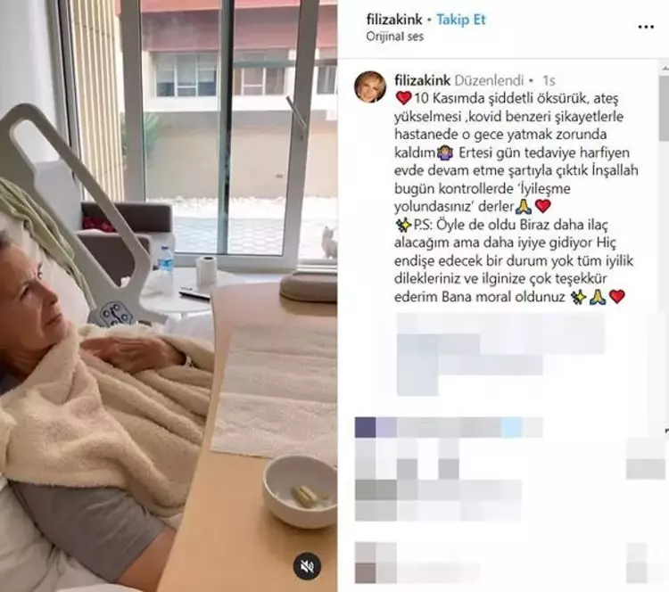 655db1f6e4bfdd130c167d6b Yeşilçam'ın yıldızı Filiz Akın hastaneye kaldırıldı