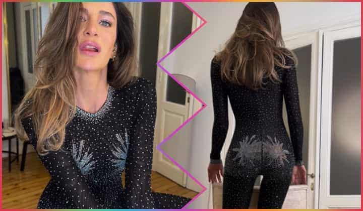Berrak Tüzünataç ilginç tulumu ve kalça dansıyla dikkat çekti