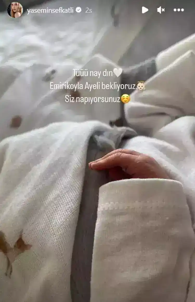 65bf896e333d53a0c3669f9a Yasemin Şefkatli doğum anlarını paylaştı