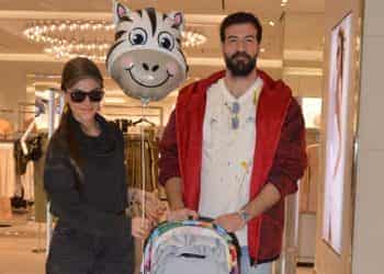 Hande Soral ve İsmail Demirci oğullarıyla birlikte güzel havanın tadını çıkardı