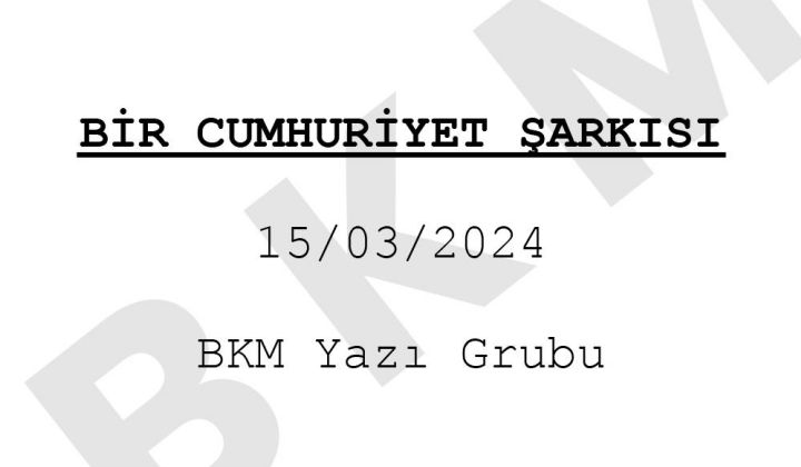 BKM’nin merakla beklenen ‘Bir Cumhuriyet Şarkısı’nın castı belli oldu