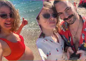 Doğum için gün sayan güzel oyuncu Burcu Biricik deniz sezonunu erken açtı