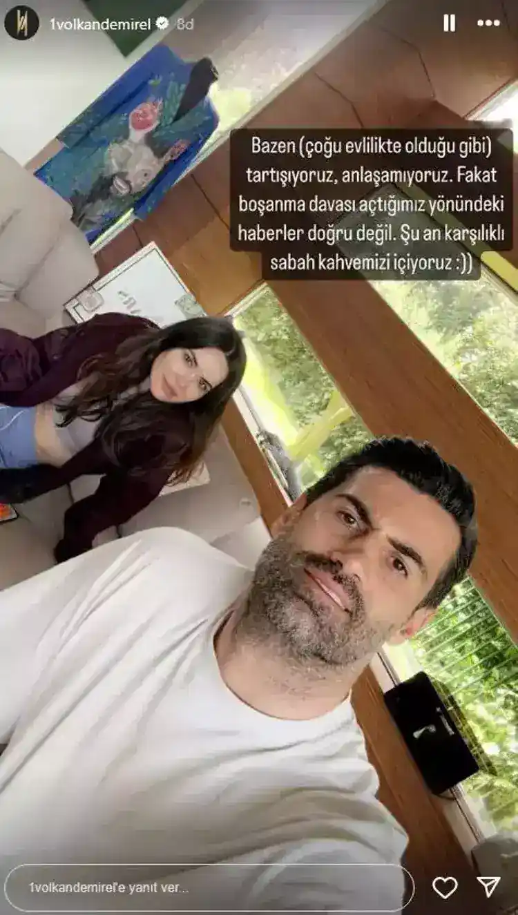 664b1376452fd0cdd92b3fc6 Volkan Demirel ve Zeynep Demirel çiftinden boşanma iddialarına jet yanıt