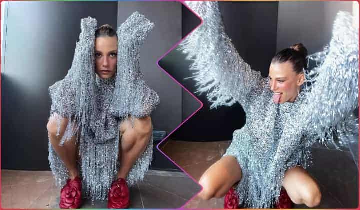 Serenay Sarıkaya garip elbisesi ve pozlarıyla sosyal medyanın diline düştü 3 Serenay Sarıkaya garip elbisesi ve pozlarıyla sosyal medyanın diline düştü