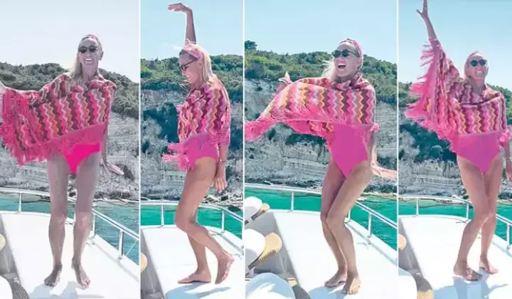 Bettina Machler pembe mayosuyla enerji saçtı