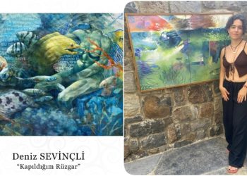 Genç yetenek Deniz Sevinçli ilk kişisel sergisi ‘Kapıldığım Rüzgar’ı sanatseverlerin beğenisine sundu