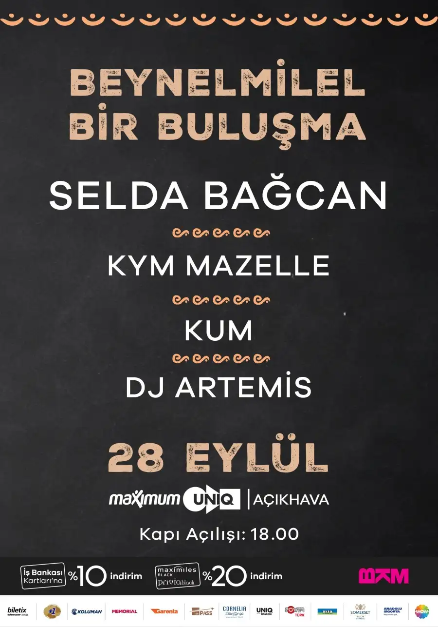 Selda Bağcan & Kym Mazelle & Kum 28 Eylül’de Maximum Uniq Açıkhava’da! 5 bkm etkinlikleri beynelmilel bir bulusma 900 Selda Bağcan & Kym Mazelle & Kum 28 Eylül’de Maximum Uniq Açıkhava’da!