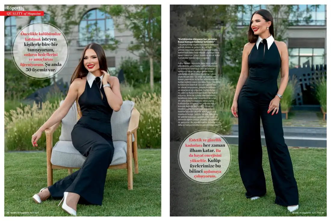ekaterina cebeci q3 Joy Women’s Club Başkanı Ekaterina Cebeci, kulübü, başarmak istediklerini ve Rusça konuşan kadınlara açmak istediği yolları Quality'e anlattı