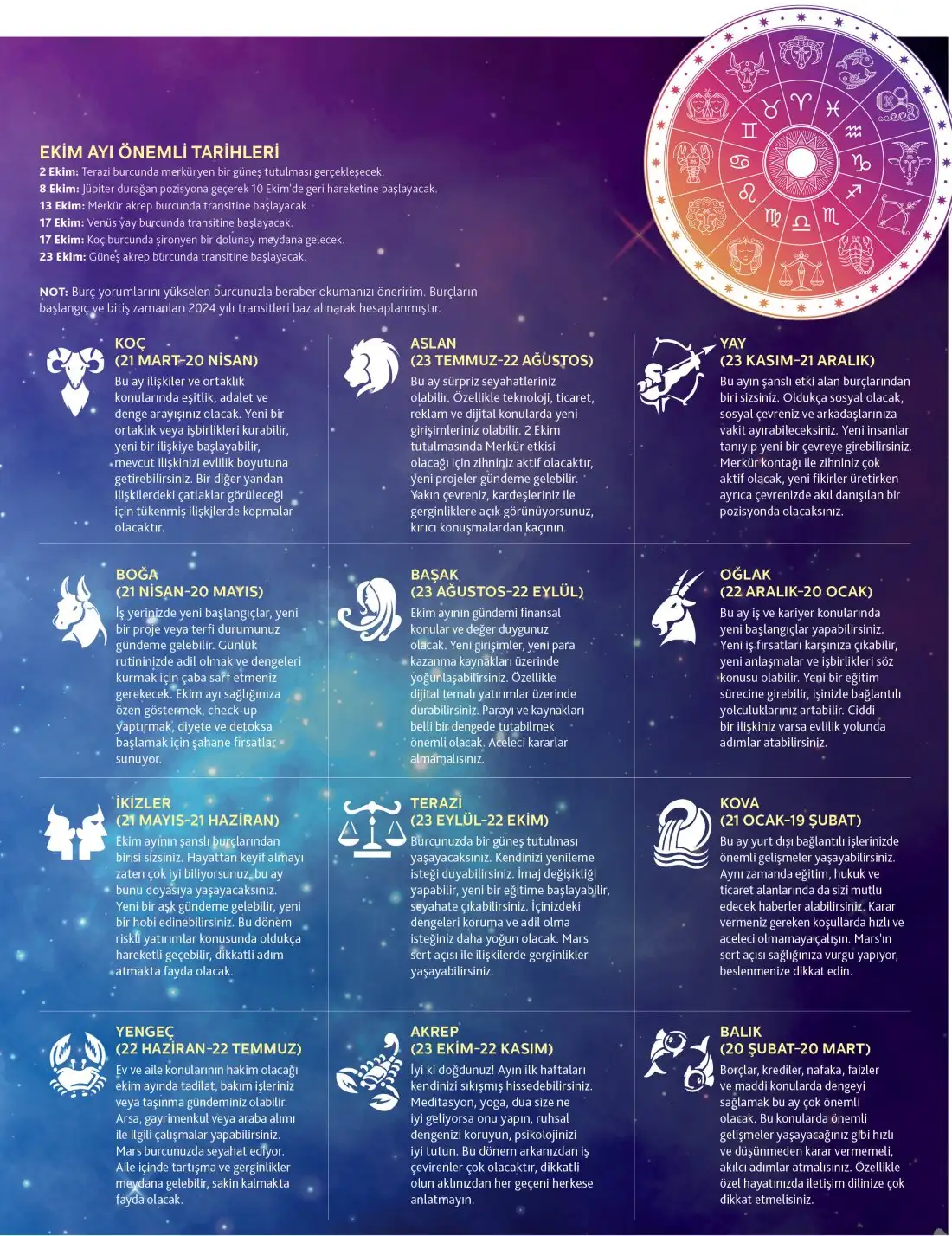 Ekim ayında burcunuzu neler bekliyor? 4 Astroloji ekimm Ekim ayında burcunuzu neler bekliyor?