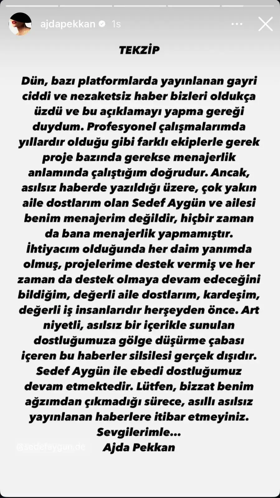 scr Ajda Pekkan'dan menajer iddialarına yanıt