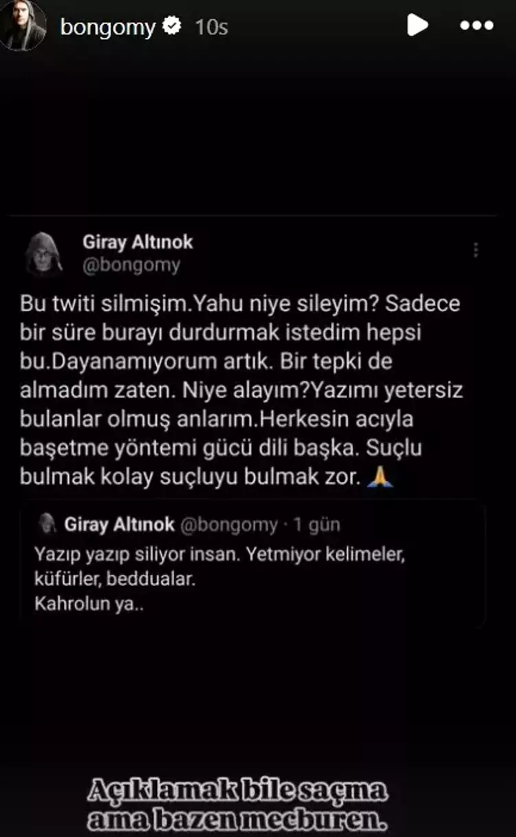 Eleştirilen Giray Altınok'tan açıklama 7 6791e2b7fd06acce9bb7a952 Eleştirilen Giray Altınok'tan açıklama