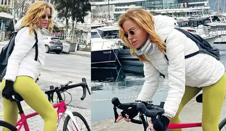 Bisikletli güzel 1 Bisikletli güzel