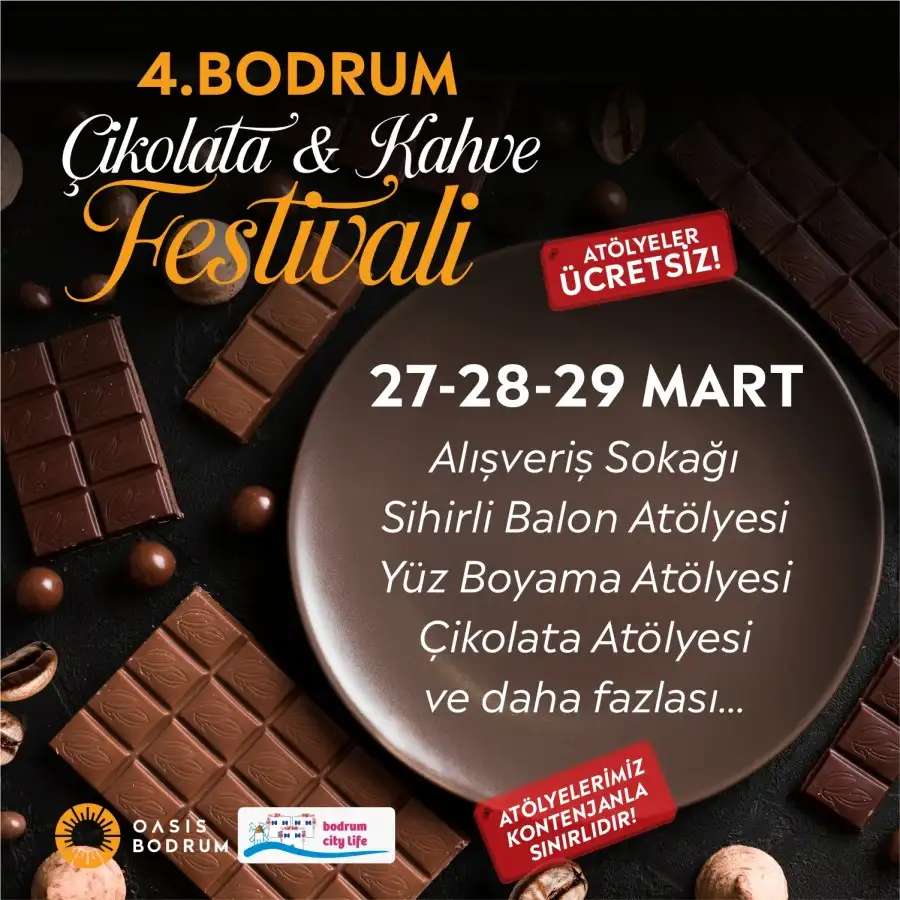 Bodrum 4. Çikolata & Kahve Festivali başlıyor 3 kahvefest Bodrum 4. Çikolata & Kahve Festivali başlıyor
