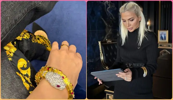 Özel tasarım bilekliğiyle dikkat çekti 1 Özel tasarım bilekliğiyle dikkat çekti