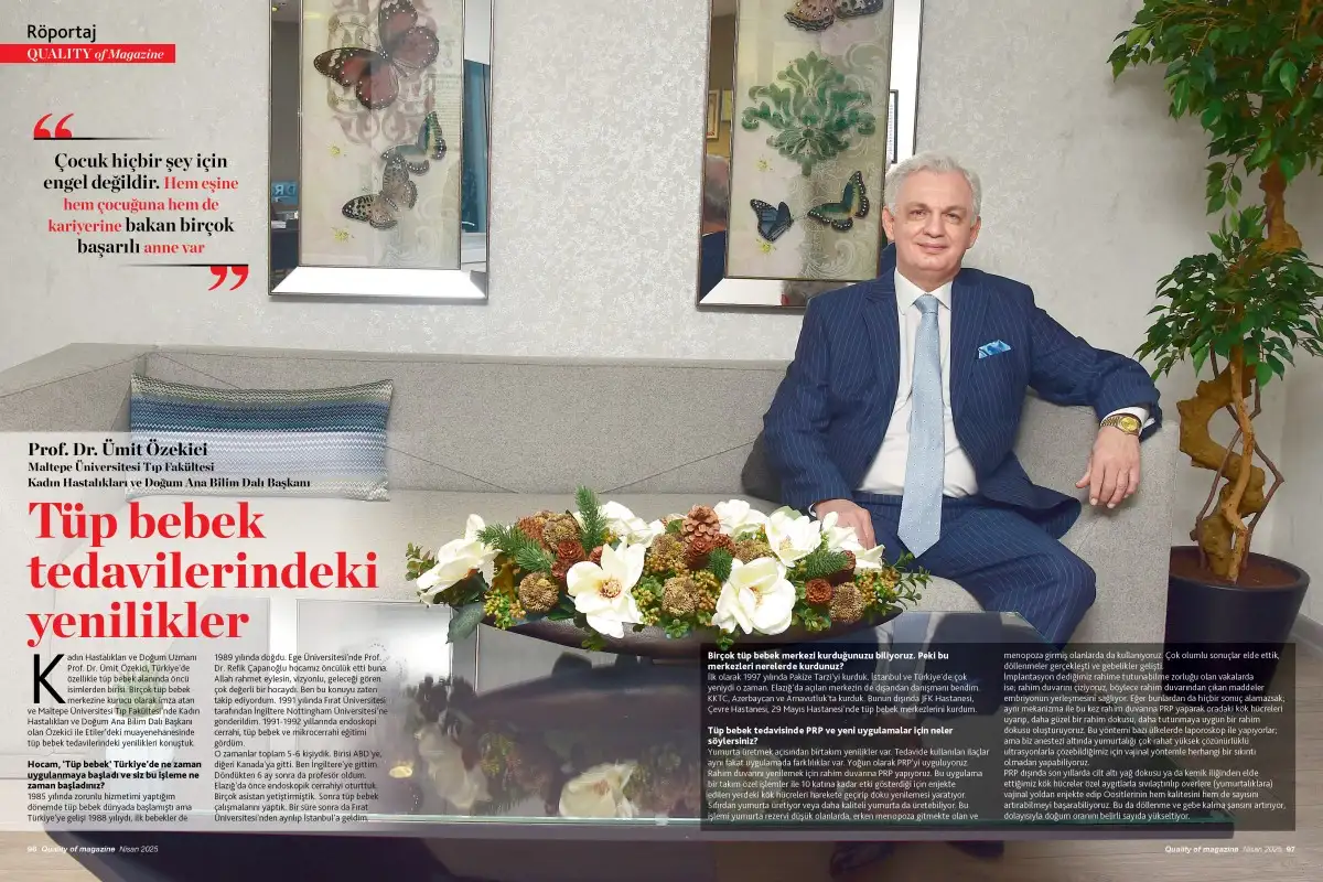 umit ozekici q1 Prof. Dr. Ümit Özekici dergimiz Quality of magazine'e konuk oldu
