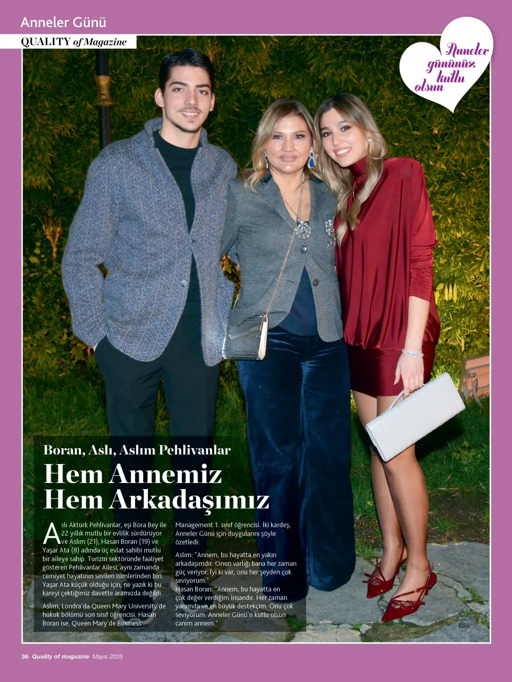 Quality of magazine'den çok özel 'Anneler Günü' dosyası 17 aliakturks Quality of magazine'den çok özel 'Anneler Günü' dosyası