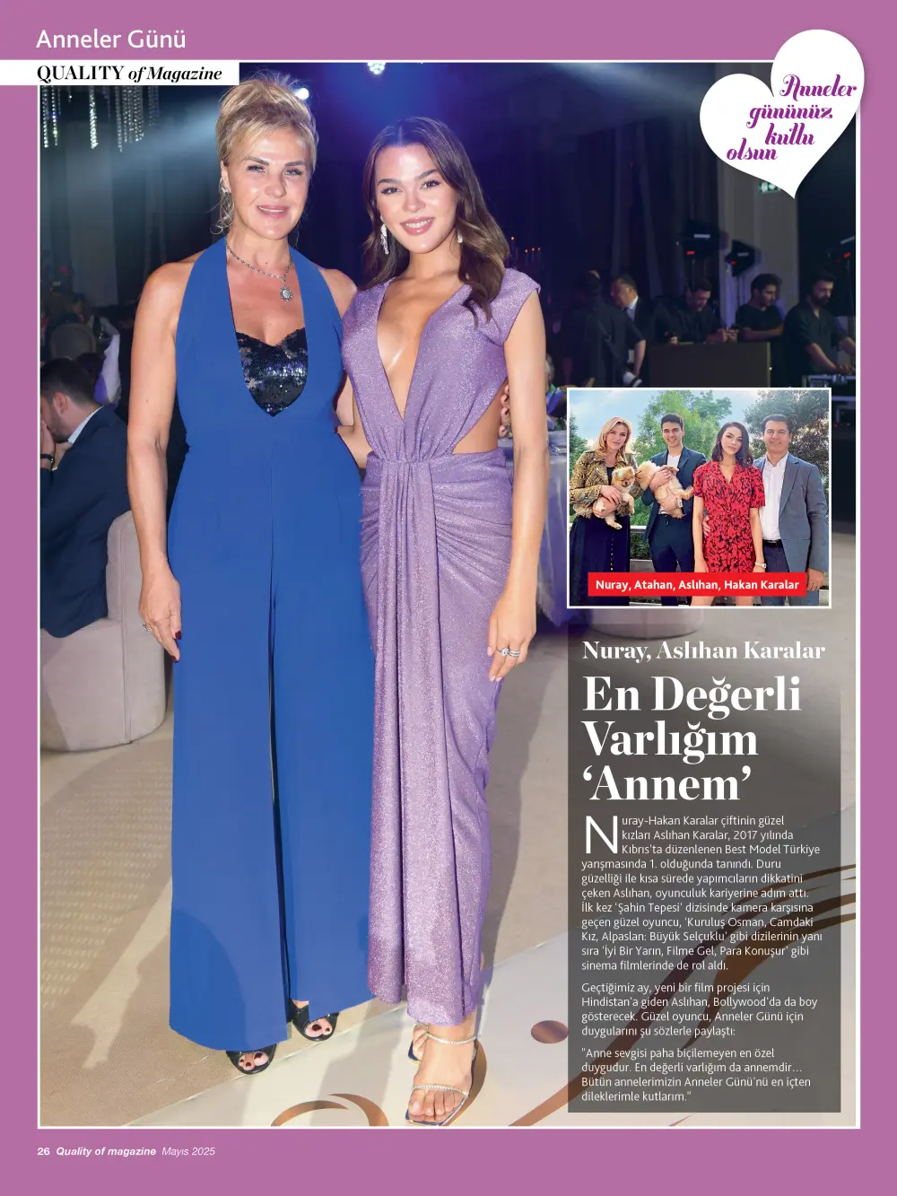Quality of magazine'den çok özel 'Anneler Günü' dosyası 15 alihan anneler Quality of magazine'den çok özel 'Anneler Günü' dosyası