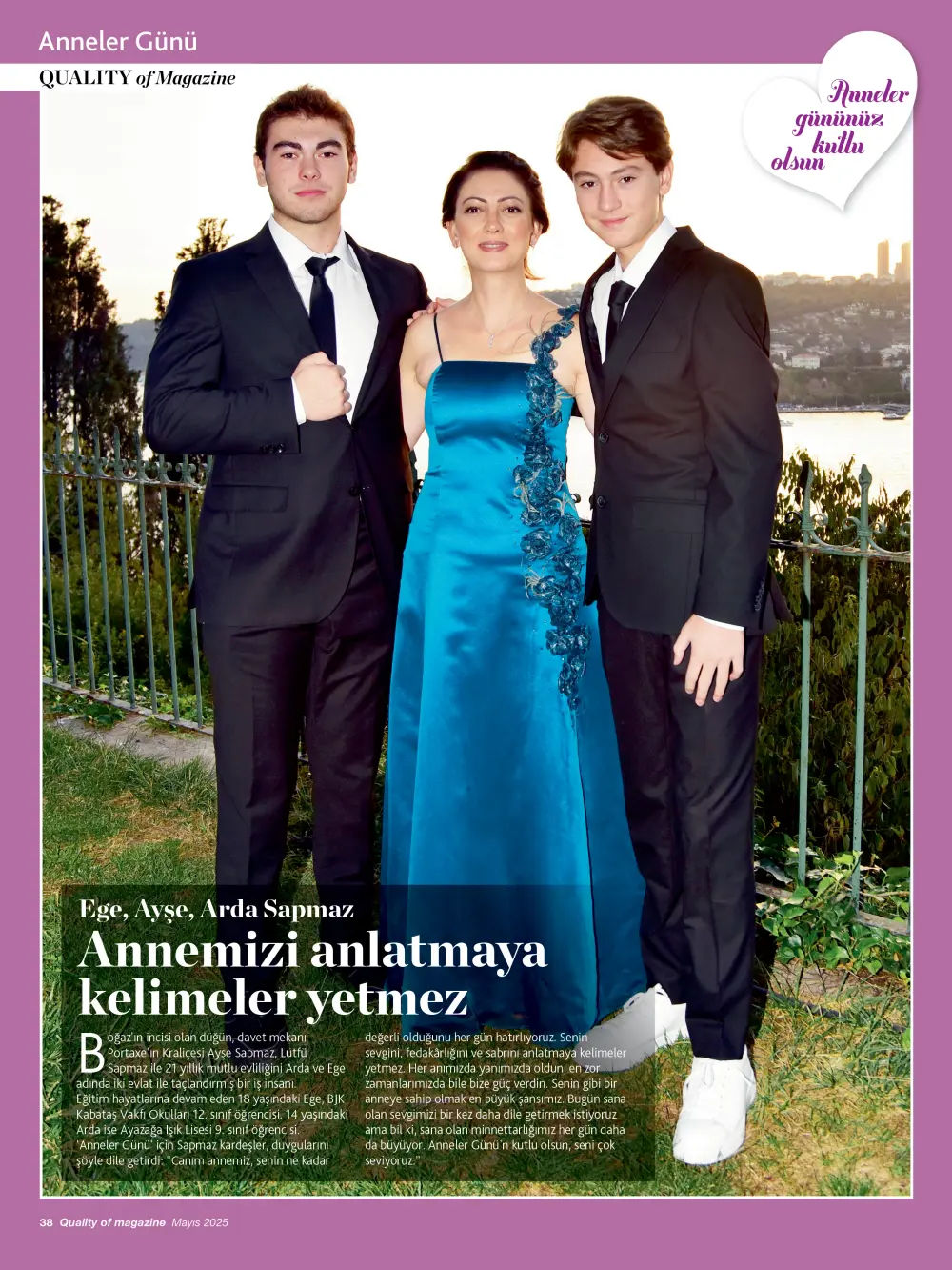 Quality of magazine'den çok özel 'Anneler Günü' dosyası 18 aysesapmaz amnneler Quality of magazine'den çok özel 'Anneler Günü' dosyası