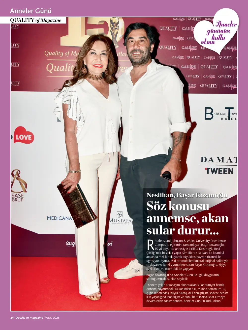 Quality of magazine'den çok özel 'Anneler Günü' dosyası 19 neslihan anneler Quality of magazine'den çok özel 'Anneler Günü' dosyası