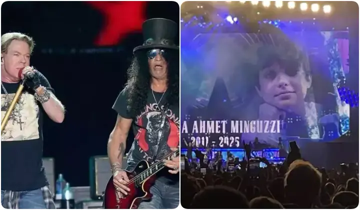 Gun's N' Roses, İstanbul konserinde Mattia Ahmet Minguzzi'ye şarkı hediye etti 3 Gun’s N’ Roses, İstanbul konserinde Mattia Ahmet Minguzzi’ye şarkı hediye etti