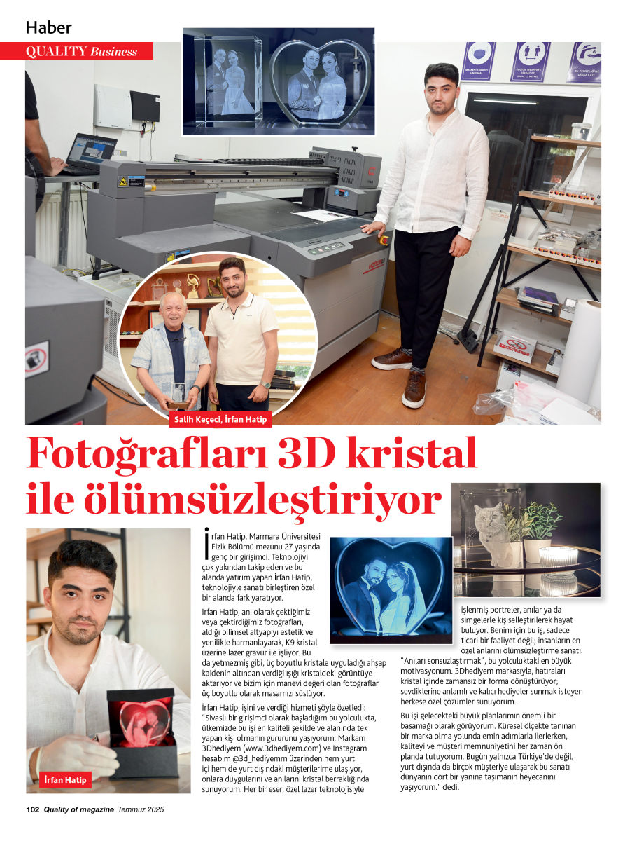 İrfan Hatip, fotoğrafları 3D kristal ile ölümsüzleştiriyor 6 102 Haber Irfan Hatip 01 İrfan Hatip, fotoğrafları 3D kristal ile ölümsüzleştiriyor