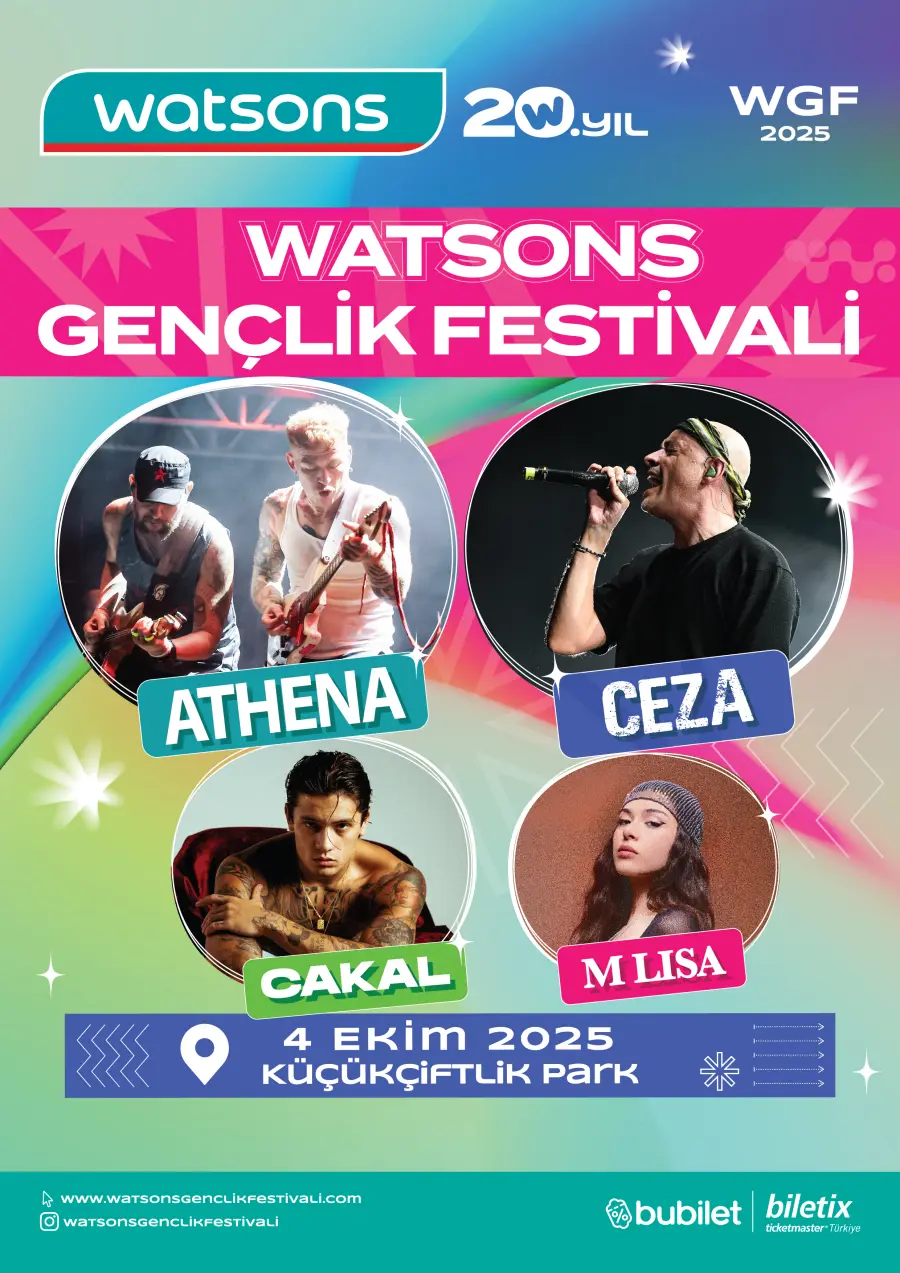 4. Watsons Gençlik Festivali 4 Ekim’de KüçükÇiftlik Park’ta 3 sssss watson 4. Watsons Gençlik Festivali 4 Ekim’de KüçükÇiftlik Park’ta