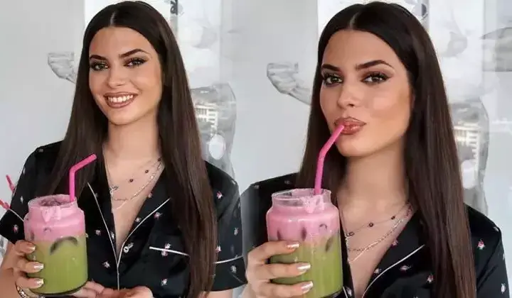 22 yaş gününe özel matcha detaylı poz