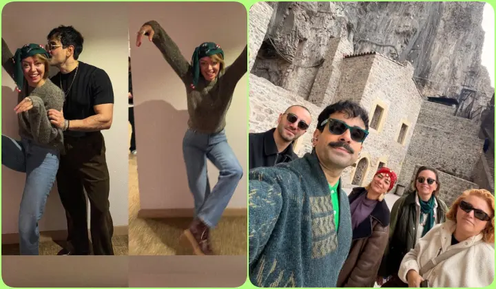 Gökhan Türkmen ve eşinden horon şov