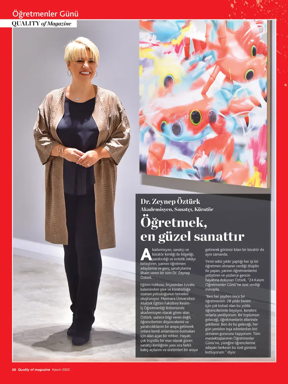 Dr. Zeynep Öztürk: Öğretmek, En Güzel Sanattır 4 zeynep ozturk1 Dr. Zeynep Öztürk: Öğretmek, En Güzel Sanattır