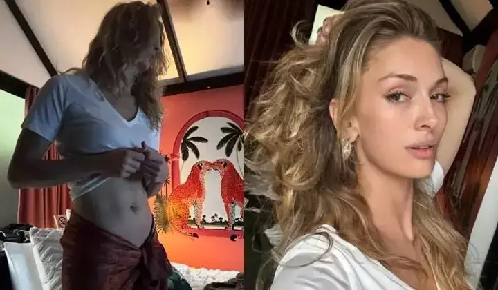 Yasemin Kay Allen'dan karın kası şovu 1 Yasemin Kay Allen’dan karın kası şovu