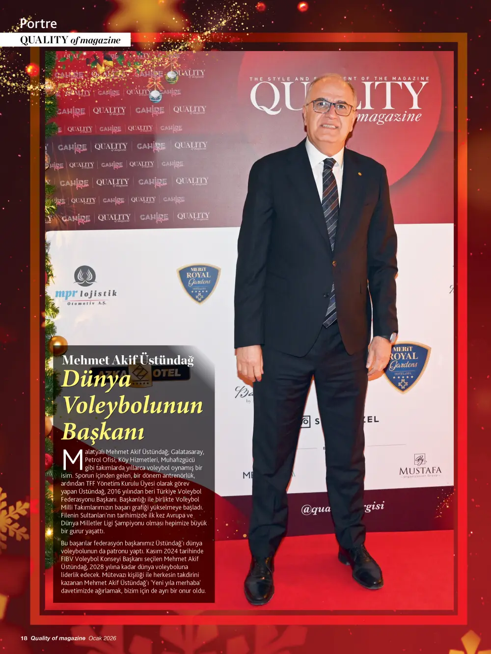 makif Dünya Voleybolunun Başkanı: Mehmet Akif Üstündağ