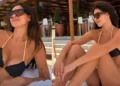 Nesrin Cavadzade bikinisiyle nefes kesti
