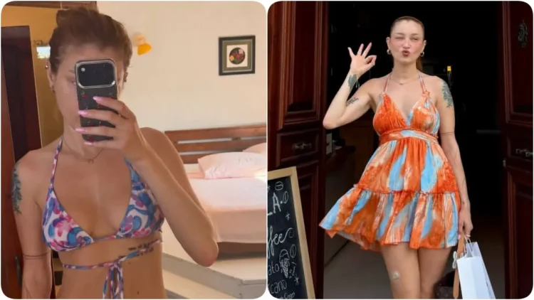 Güliz Ayla’dan tatilden bikini şov