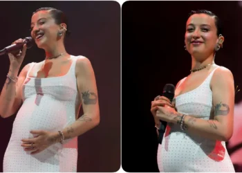 Melike Şahin’den karnı burnunda pozlar