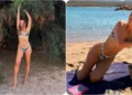 Bikinili pozlarıyla nefes kesti