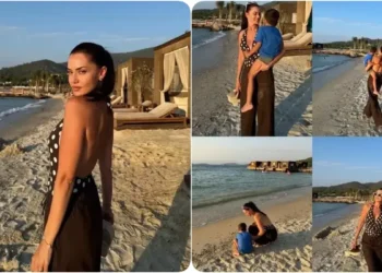 Fahriye Evcen ve Karan’ın neşeli halleri