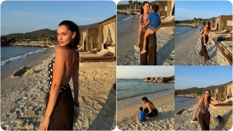 Fahriye Evcen ve Karan’ın neşeli halleri