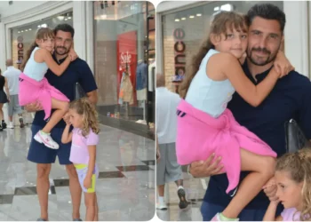 Özer Hurmacı çocuklarıyla alışverişte