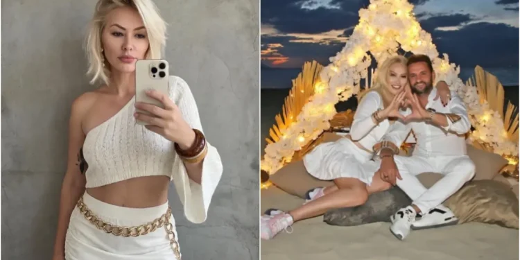 Aylin Coşkun, eşiyle 8. yılını kutladı