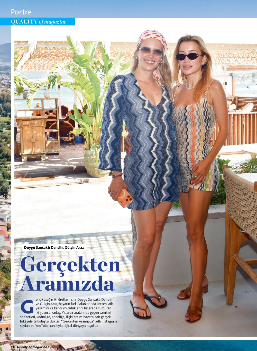 duygu gulcin1 Duygu Sancaklı Dandin ve Gülçin Araz 'Gerçekten Aramızda' ile karşımızda